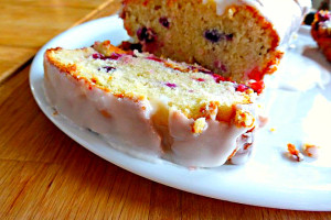 Lemon and Berry Cake with a Tangy Frosting