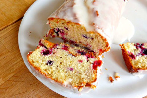Lemon and Berry Cake with a Tangy Frosting