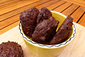 Chewy Chocolate Cookies with a Little Crunch