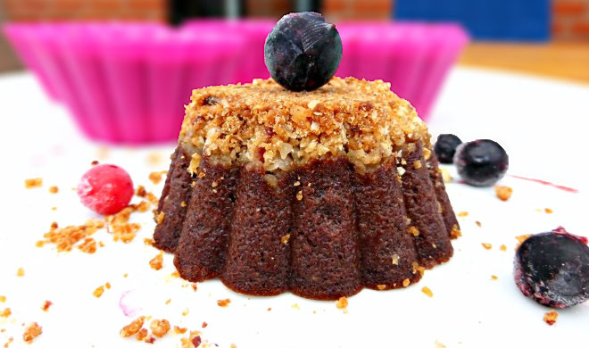 Individual Upside Down Cottage Cheese Chocolate Cheesecakes