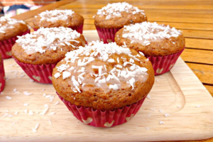 Lighter Coconut and Lime Muffins