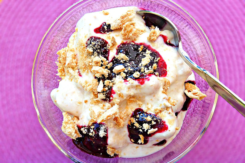 Greek Yoghurt Eton Mess with Homemade Meringue and Berry Jam