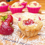 Healthier Muffins with Strawberries and Greek Yoghurt