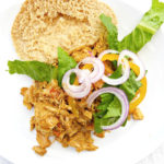 Tandoori-inspired Crockpot Pulled Chicken