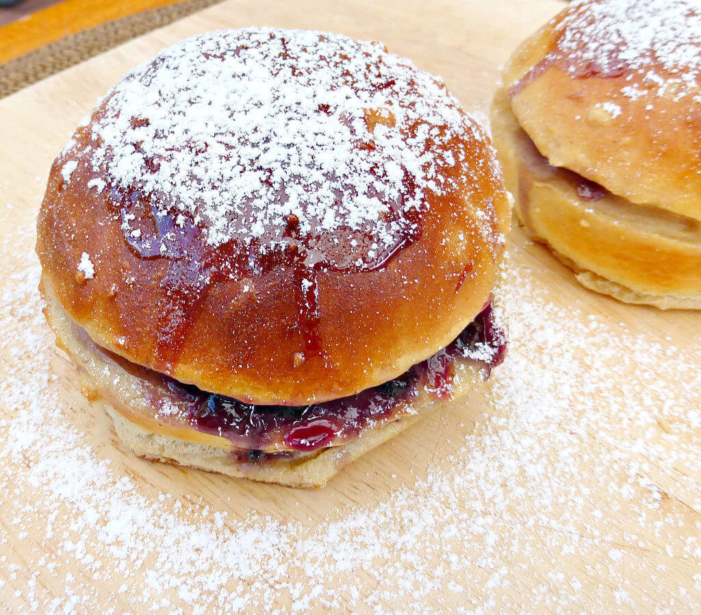 Baked French Toast Buns made with Sweet Coconut Bread