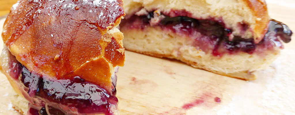 Baked French Toast Buns made with Sweet Coconut Bread