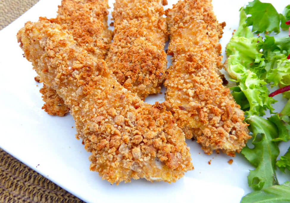 Gluten Free Oven Baked Coconut Chicken Goujons (aka Posh Nuggets)