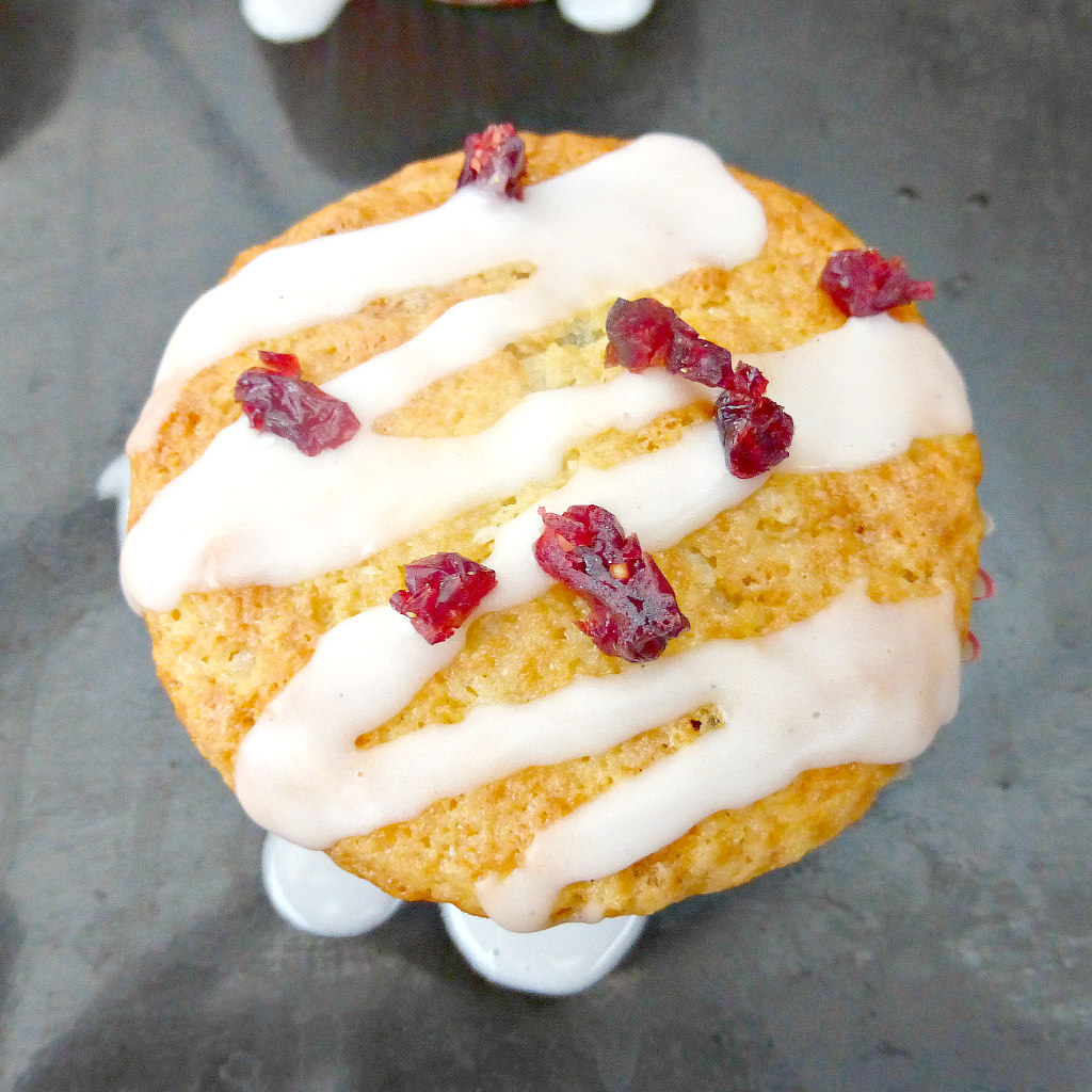 Cranberry and Pistachio Vanilla Muffins