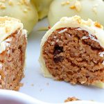 Peanut Butter and White Chocolate Cake Truffles