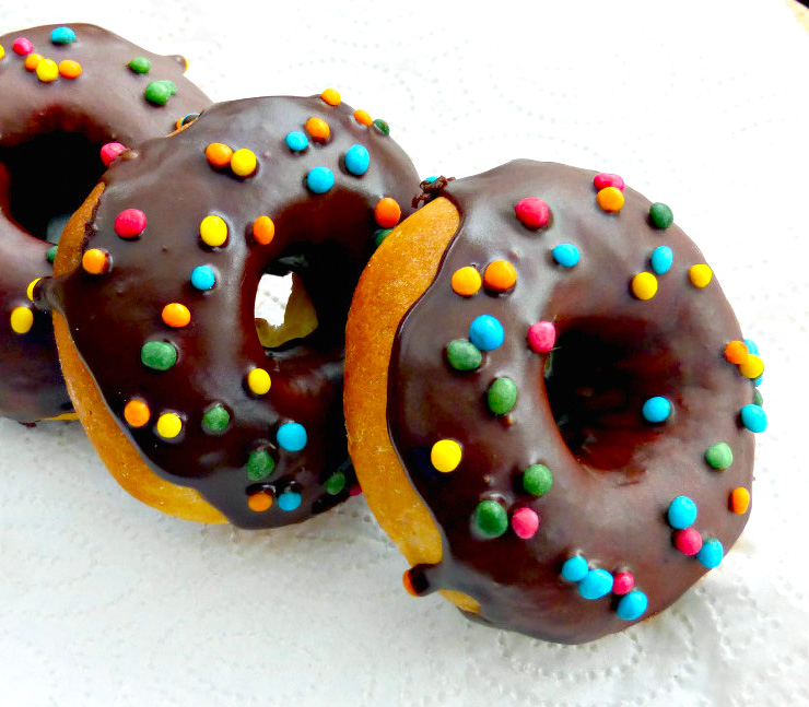 Actifry Chocolate Glazed Doughnuts