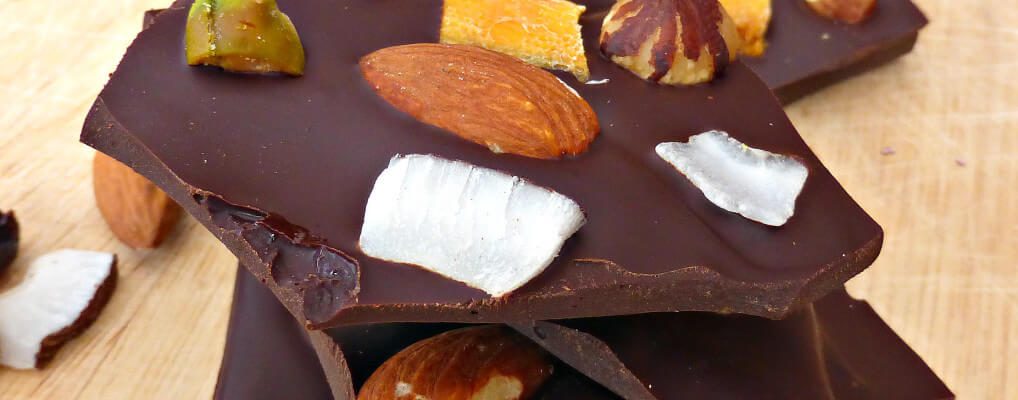 Fruit and Nut Dark Chocolate Bark