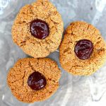 Almond Oat Chocolate Thumbprint Cookies (Gluten Free)