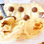 Malteser and Caramel Greek Yoghurt Ice-Cream (no churn)