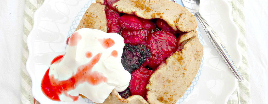 Gluten Free Rustic Individual Strawberry Galettes