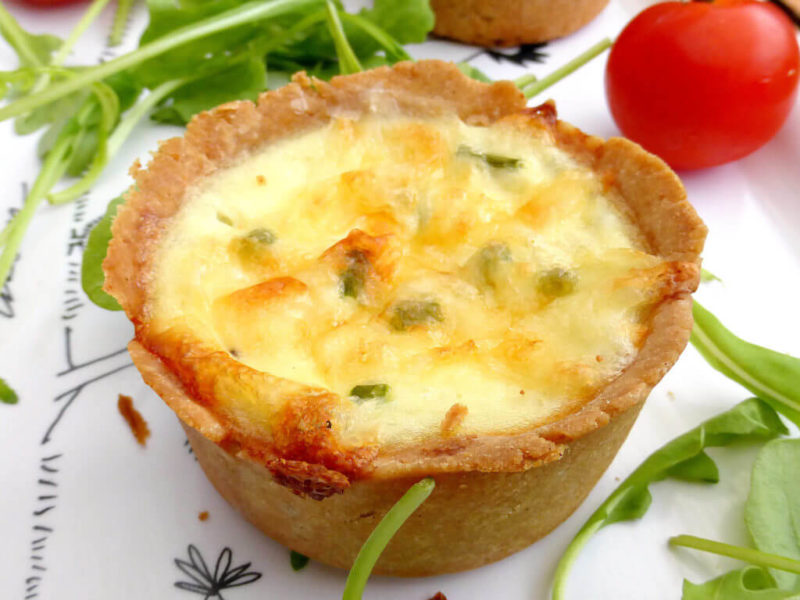 Gluten Free Mini Quiches with Cottage Cheese and Chives