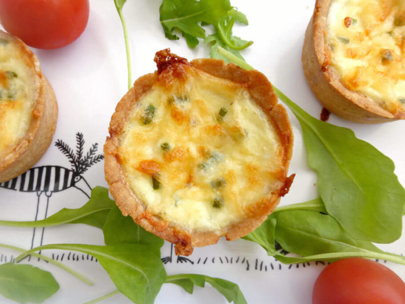 Gluten Free Mini Quiches with Cottage Cheese and Chives