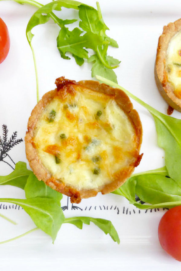 Gluten Free Mini Quiches with Cottage Cheese and Chives