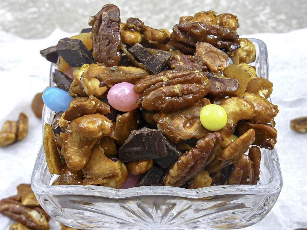 Naughty But Oh So Nice Candied Nut Trail Mix