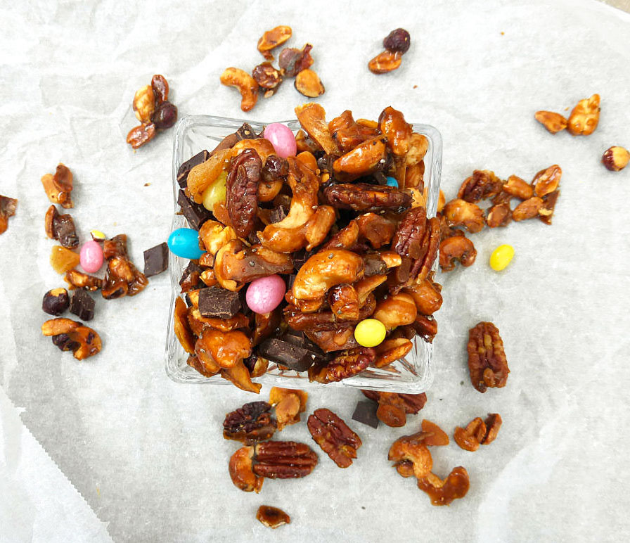 Naughty But Oh So Nice Candied Nut Trail Mix