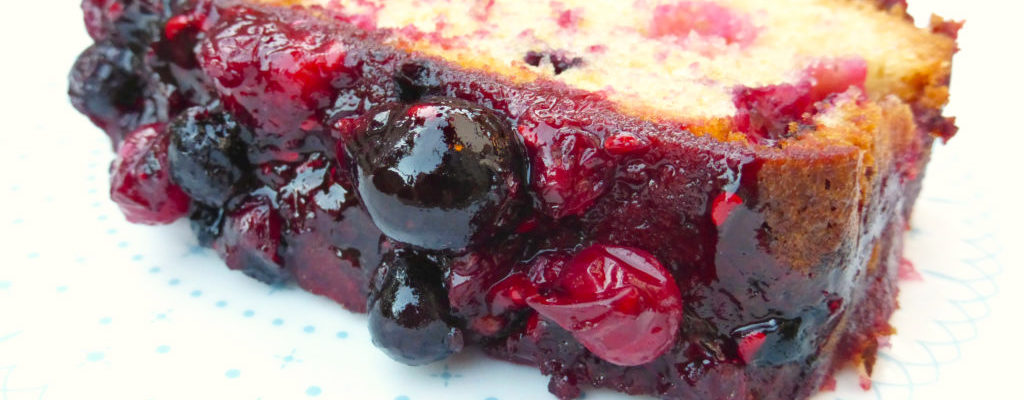 Vibrant Summer Berry Drizzle Loaf Cake (from scratch)