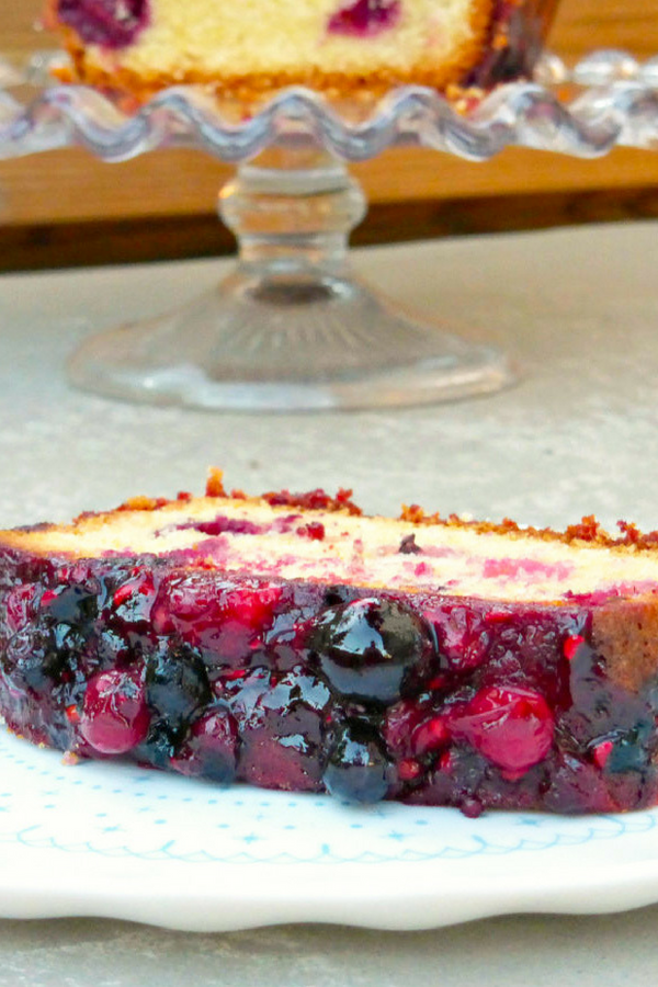 Vibrant Summer Berry Drizzle Loaf Cake (from scratch)