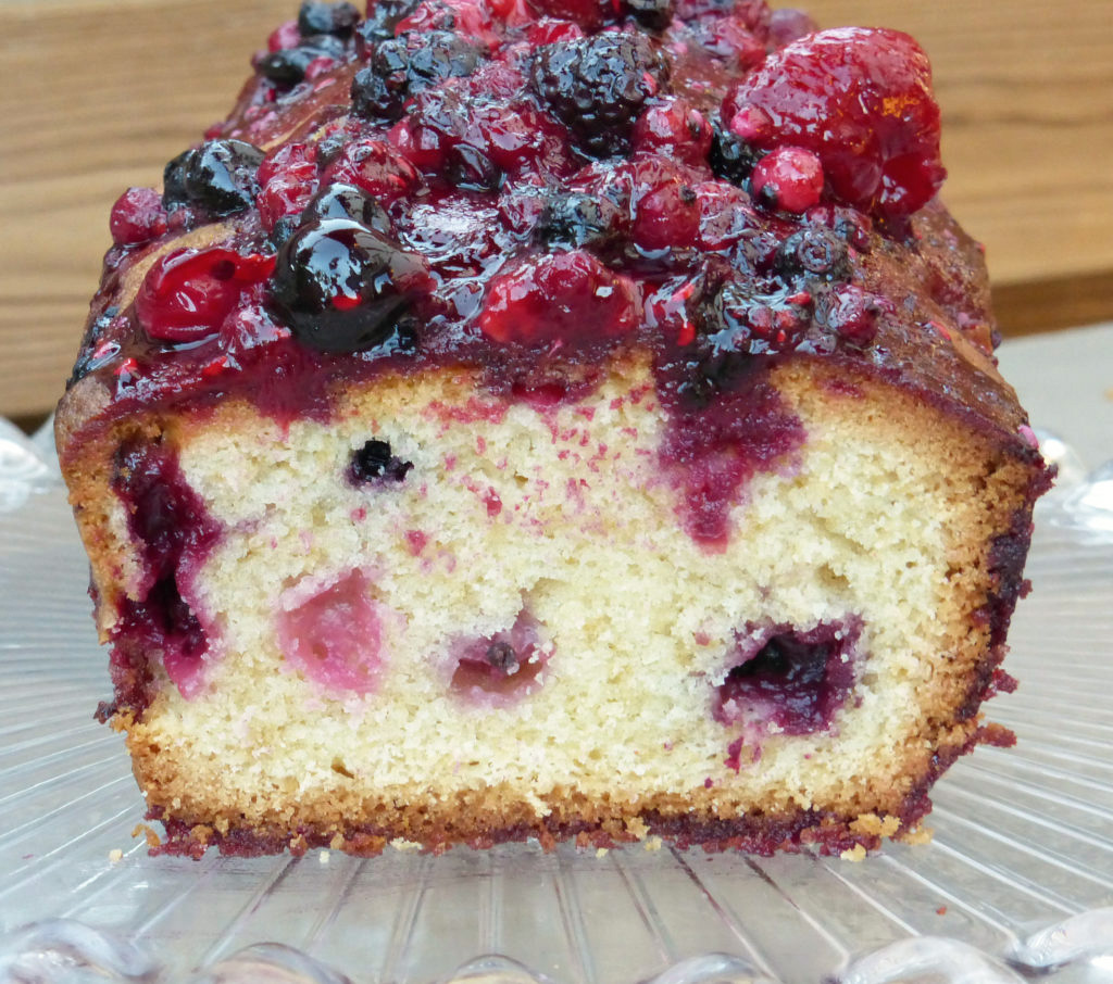 Vibrant Summer Berry Drizzle Loaf Cake (from scratch)