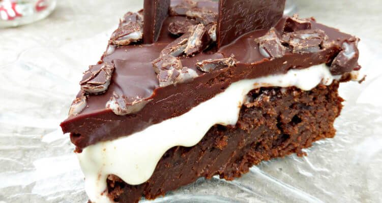 After Eight Mint Fondant Chocolate Brownie