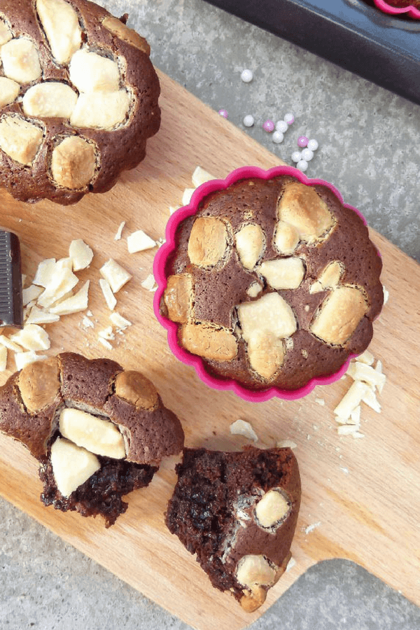 Triple Chocolate Gooey Nutella Kladdkaka Muffins