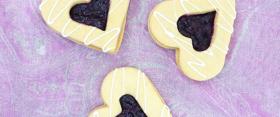 Buttery Shortbread Cookies filled with Homemade Berry Jam