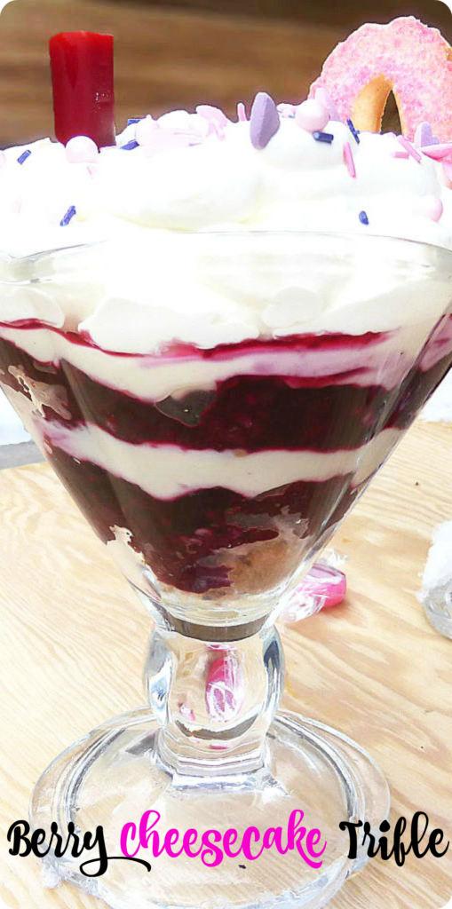 Super Simple Berry Cheesecake Trifle