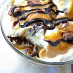 Mars Bar Trifles with Caramel & Brownies