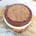 Brownie Crust Mascarpone Chocolate Cheesecake with Daim (Gluten Free)