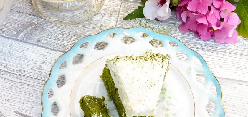 Gluten Free Coconut and Matcha Cream Cake (gluten free)