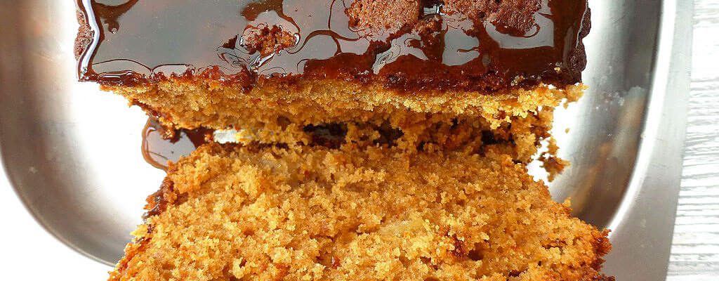 Coconut Sugar Caramel Apple Gingerbread Loaf