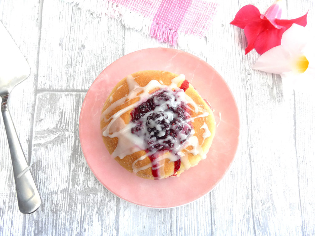 Sweet Vanilla Buns filled with Homemade Blackberry Sauce