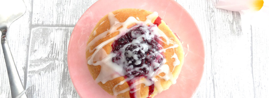 Sweet Vanilla Buns filled with Homemade Blackberry Sauce