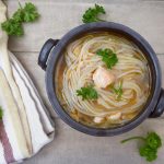 Salmon Teriyaki Noodle Soup