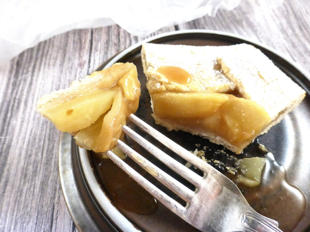 Gluten Free Galette with Pears in Caramel Sauce