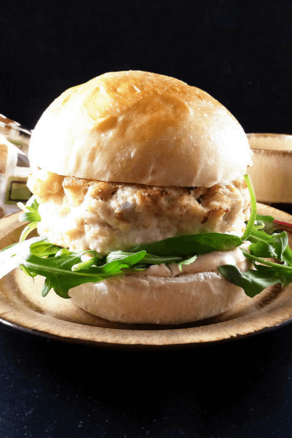 Fish Burgers With A Spicy Shallot Mayonnaise In Homemade Brioche Buns