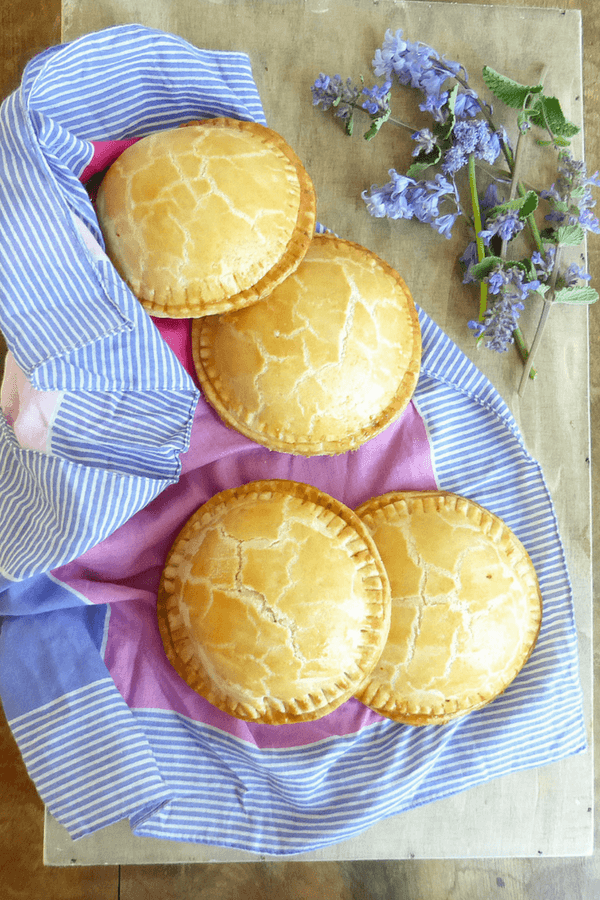 Individual Chicken and Ham Pies (with homemade pastry)