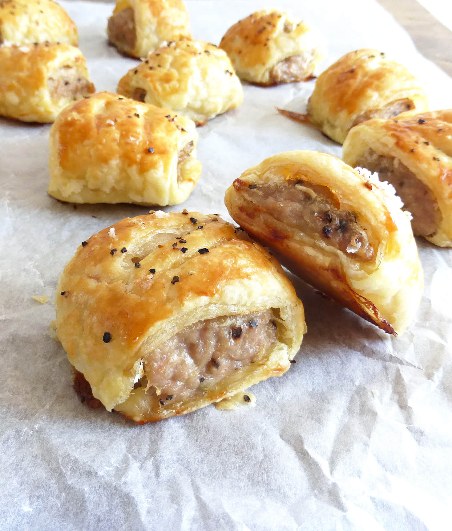 Simple Homemade Chicken Sausage Rolls