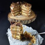 Homemade Butterscotch and Daim Layer Cake with Butterscotch Frosting