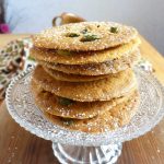 Saffron Pistachio Snap Cookies